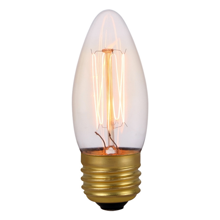 Good quality  C35 Antique Bulb 120V 25W 40W 60W B11 Edison Bulb B11 Decorative bulb