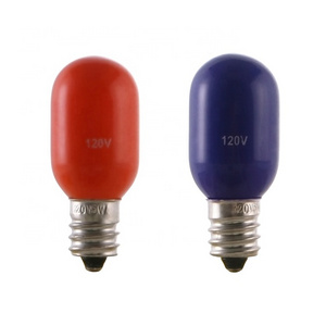 T20 Small Night Light Bulb T20 Refrigerator Bulb E14 E12 Salt Lamp Incandescent T20 Colorful light bulb