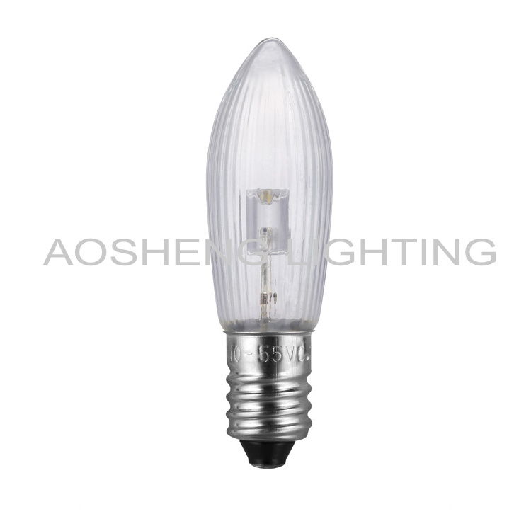 High quality LED candle holder bulb 8-55V0.1-0.2W LED Bridge bulb E10 LED Frosted pepper bulb