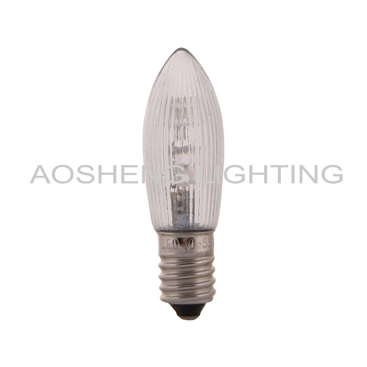 High quality LED candle holder bulb 8-55V0.1-0.2W LED Bridge bulb E10 LED Frosted pepper bulb