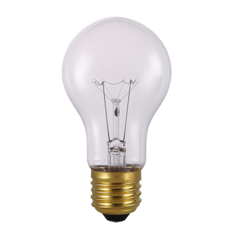 A60 Incandescent Bulb 120V60W 75W 100W A19 Incandescent Bulb Clear and frosted incandescent vintage edison light bulb