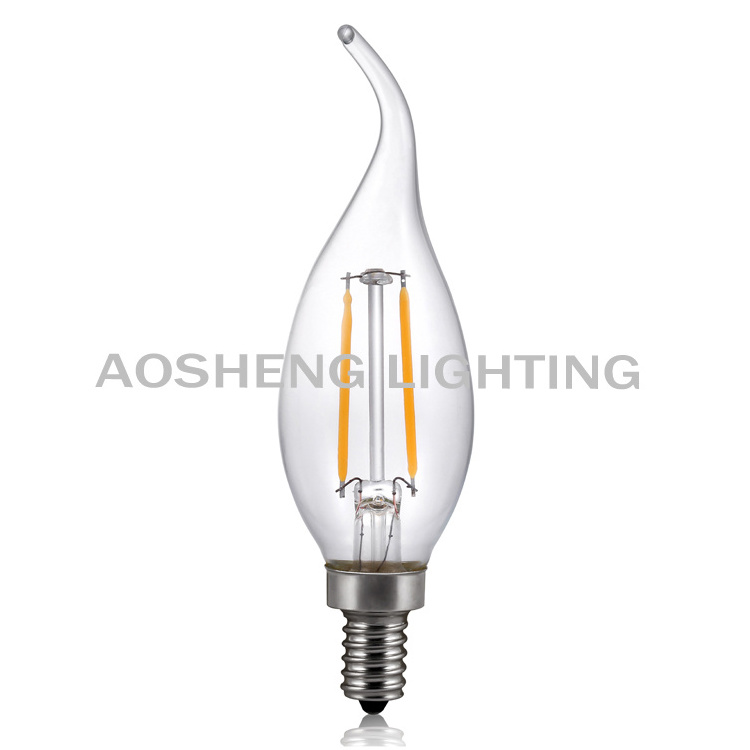 C35 LED Filament Bulb  C35 LED decorative bulb E12 LED candle bulb