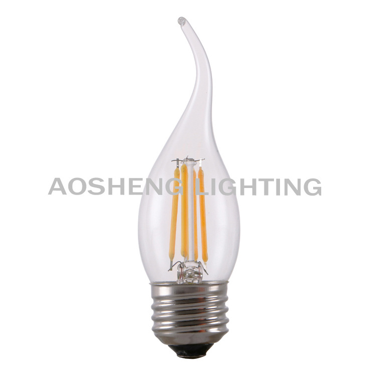 C35 LED Filament Bulb  C35 LED decorative bulb E12 LED candle bulb