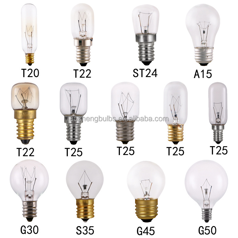 G9 Air fryer lamp Heat resistant 500 degree bulb G9 halogen bulbs microwave oven Z187 Oven light bulb