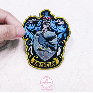 Aosheng Custom Garment  Hook and Loop Sew On Embroidered Patches Iron on 3D Logo Self Adhesive Applique Embroidery Cloth Patches