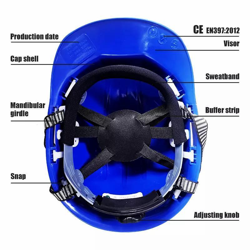 Logo Custom building Manufactured Construction Site Engineer hard hat Operation Protective Industrial engineering safety helmet