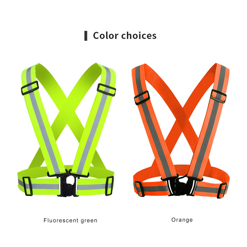 green safety vest safety running vest riding safety vest