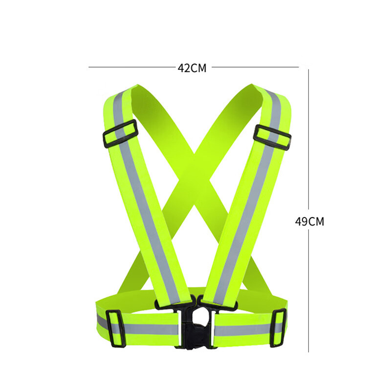 green safety vest safety running vest riding safety vest