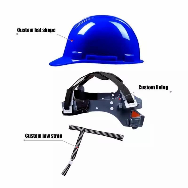 Logo Custom building Manufactured Construction Site Engineer hard hat Operation Protective Industrial engineering safety helmet