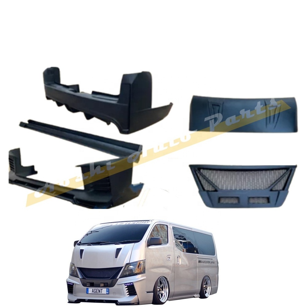 use for urvan NV350 E26 2012-2021 japan SAD style bodykit narrow body car   front hood bonnet front and rear bumper Side skirt