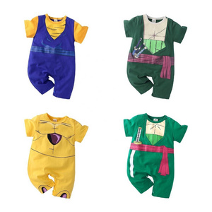 Cartoon animation baby boy short-sleeved jumpsuit foreign trade baby Japanese jumpsuit crawling suit baby jumpsuit