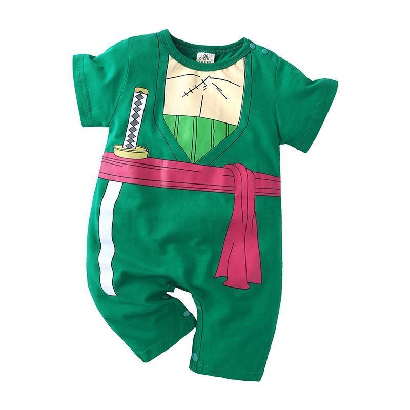 Cartoon animation baby boy short-sleeved jumpsuit foreign trade baby Japanese jumpsuit crawling suit baby jumpsuit