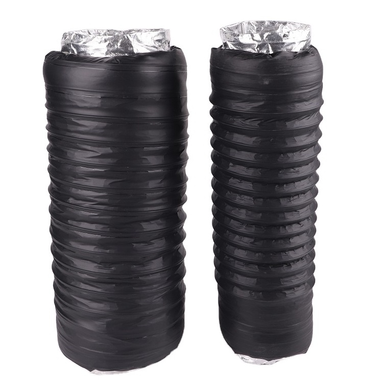 Factory Wholesale Aluminum Acoustic Insulated Flexible Duct Air Systems Flexible Ducts for Exhaust and Ventilation