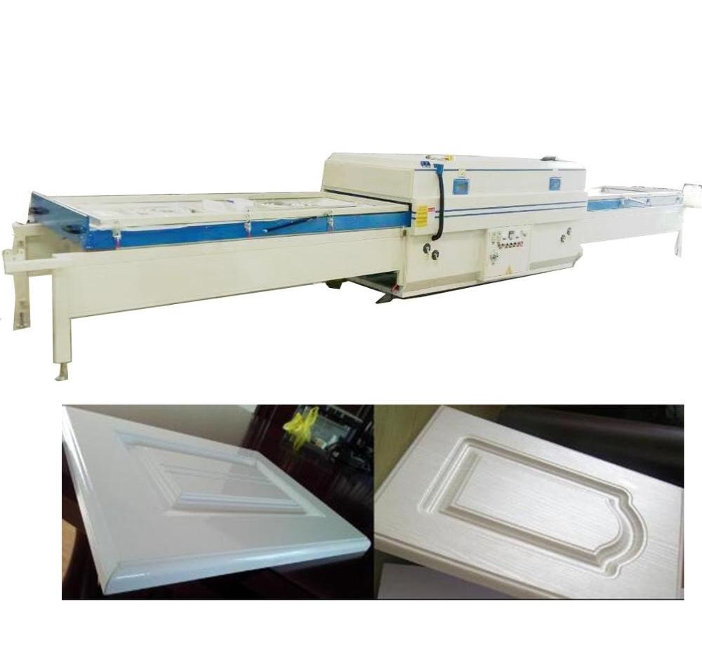 QingDao kitchen cabinet laminated pvc mdf door vacuum membrane press machine