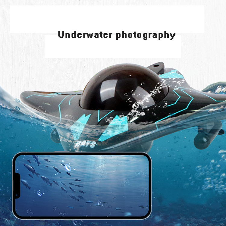 Mini Underwater Photography Toys APP Wifi Remote Control Six-way Real-time Transmission Camera Boat RC Submarine Boat Toys