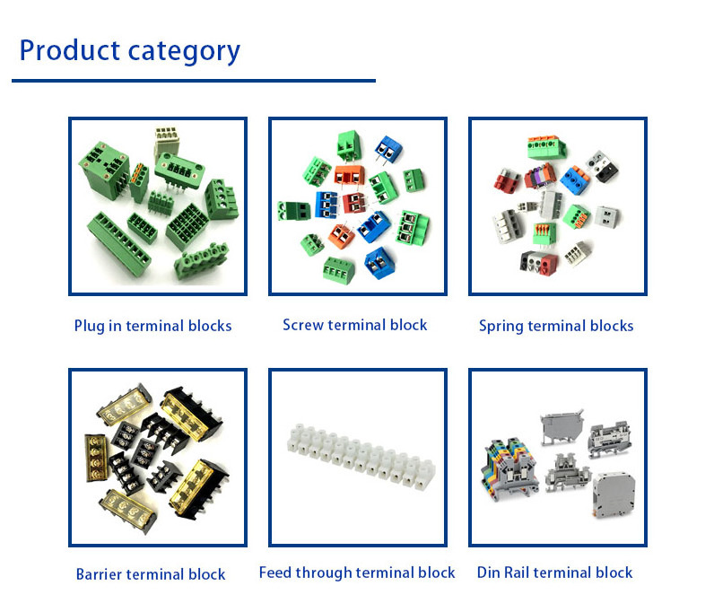 3.81mm power terminal block KF235 DG235 fixed terminal blocks