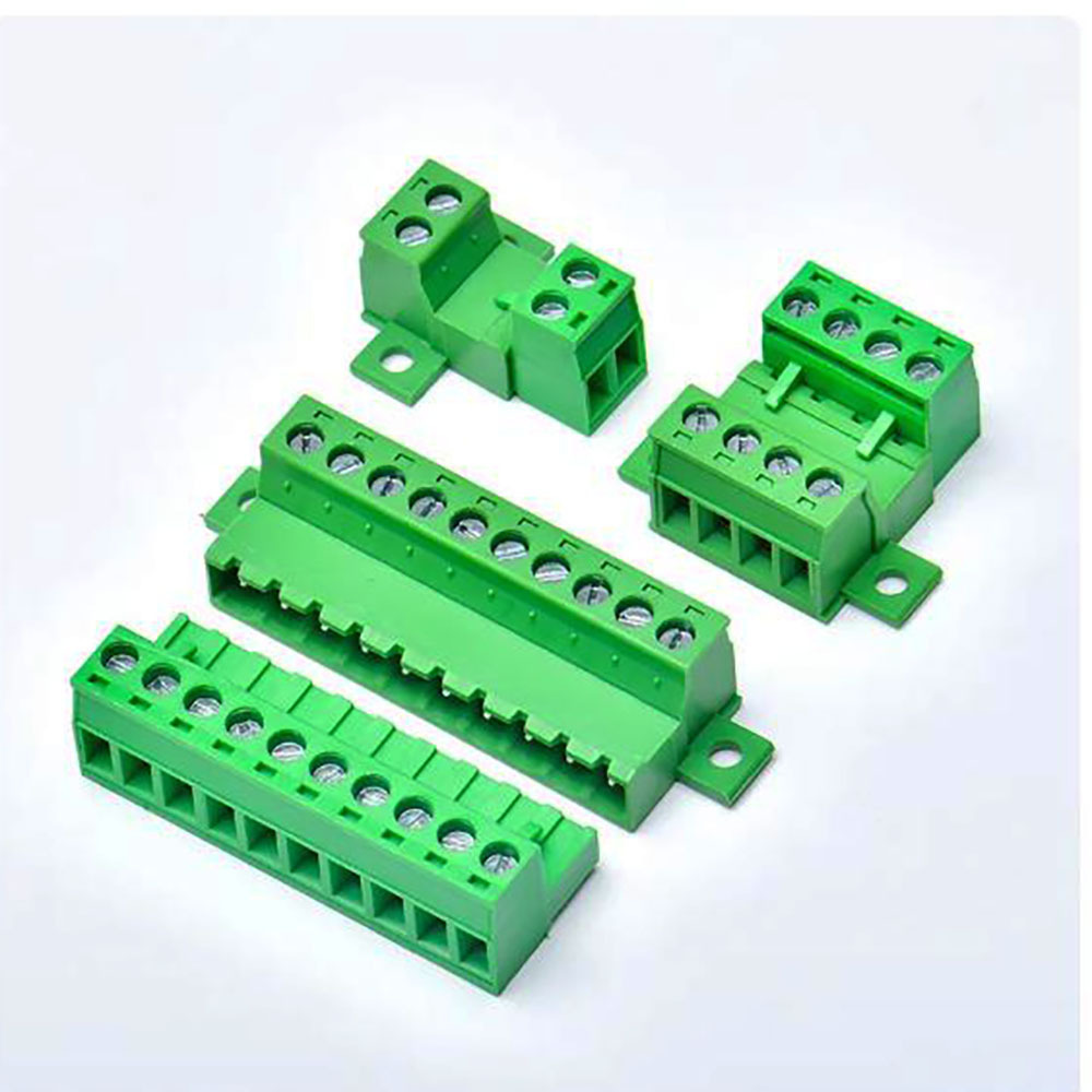 Female Male Aerial Butt Weld with PCB Lock 2EDG15EDGRKC-5.08mm 2P-24P Plugin Screw Wire Cable Terminal Block Connector