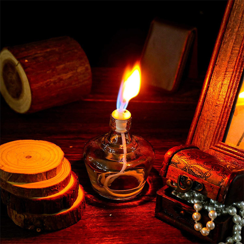 6 mm Round Replacement Kerosene Lamp Oil Lantern  Alcohol Lantern Candle Burner Stove Lighting candle Decoration  Cotton Wicks