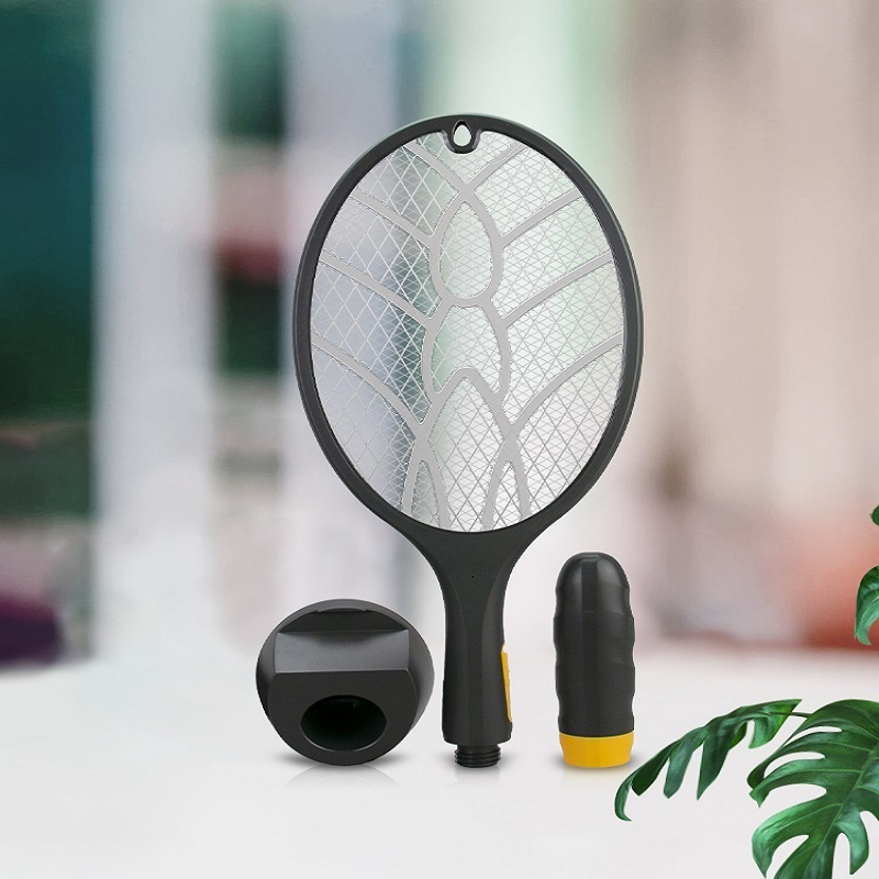 Portable Rechargeable Fly Mosquito Racket Electric Mosquito Killer Fly Swatter Electronic Bug Zapper Racket