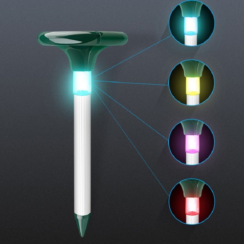 Garden Frequency Conversion Sonice Vole Repels Solar Power Rodent Mole Repeller Spikes Solar Wild Animal Repeller