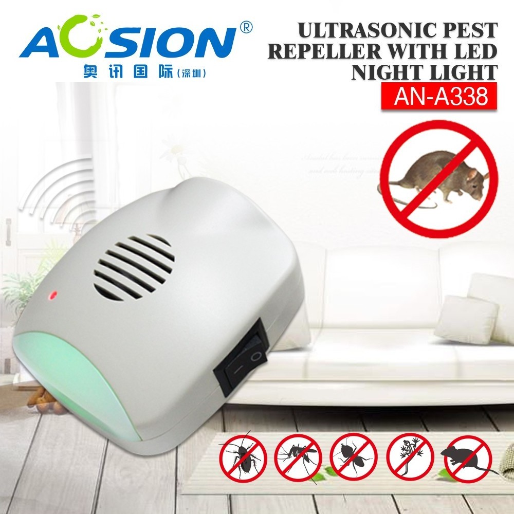 Universal Indoor Pest Control Portable Ultrasonic Electronic Insect Mouse Repellent with US Size Plug Charging Method