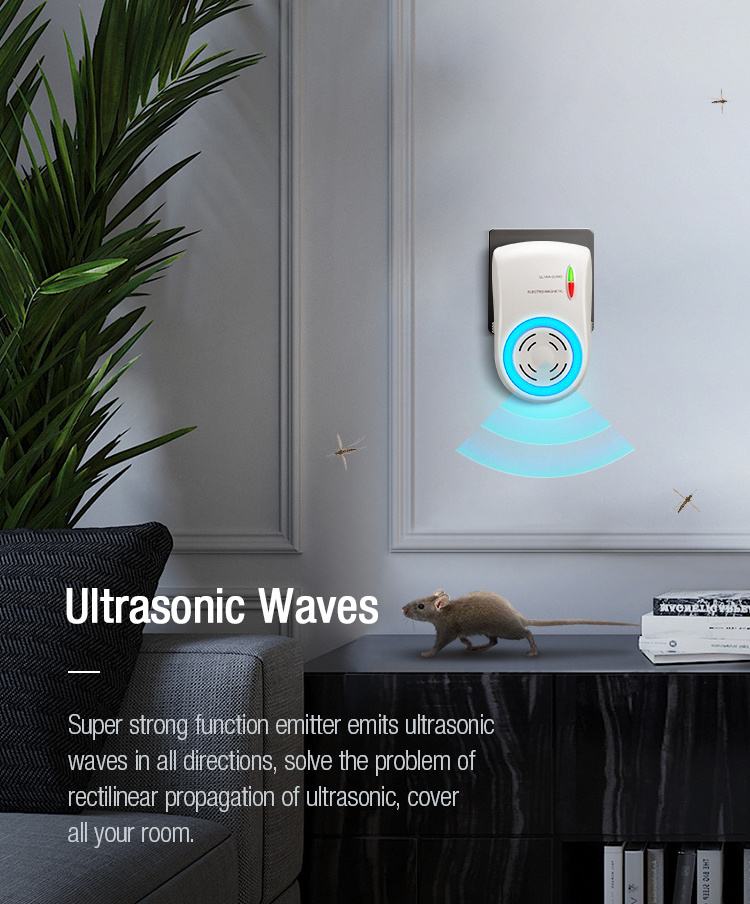 Smart Indoor Electric Ultrasonic Mouse Rodent Rat Mice Fly  Insect Mosquito Repellent Pest Control