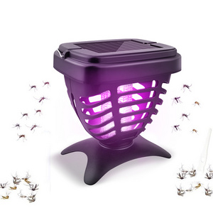 Portable Garden Outdoor Solar Insect katch Repellent Bug Zapper Automatic Fly Catcher Trap Mosquito Killer Lamp