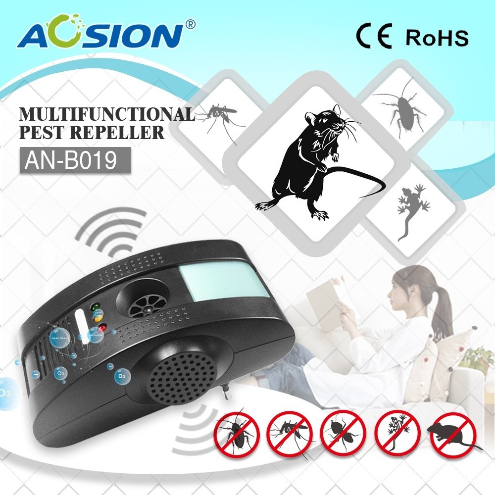 3 IN 1 Multi-function Indoor Electromagnetic Ultrasonic Pest Control Insect Cockroaches Bed Bugs Mouse Repellent