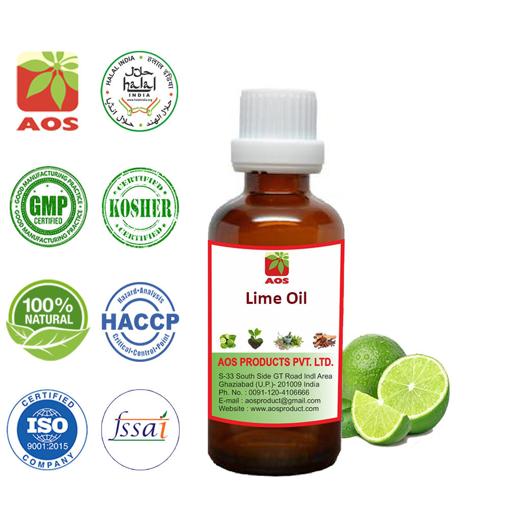 Lime Oil 100% Pure and Natural for Food Cosmetic and Pharma Grade Impeccable Quality at the Best Prices