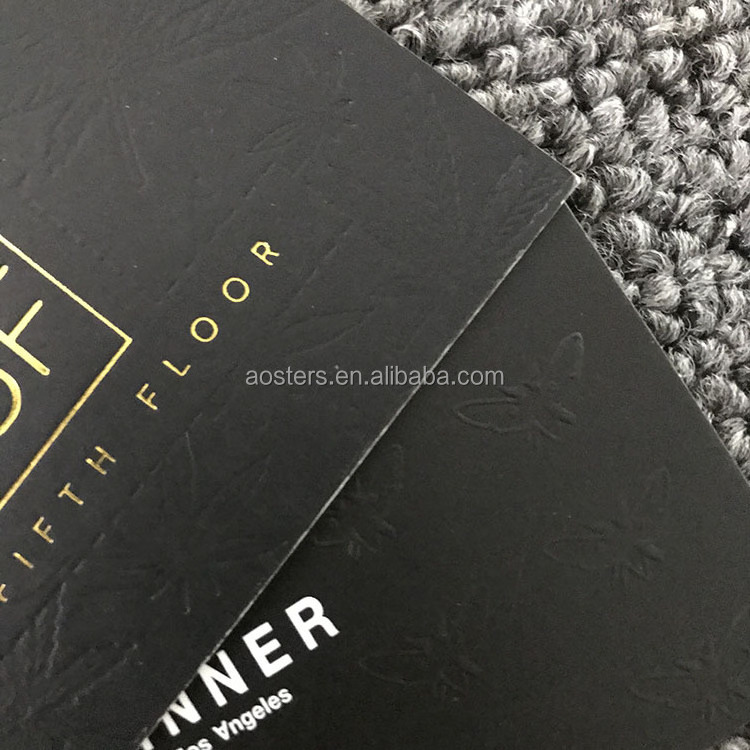 Professional business card high quality gold foil business cards embossing spot uv embossed business cards