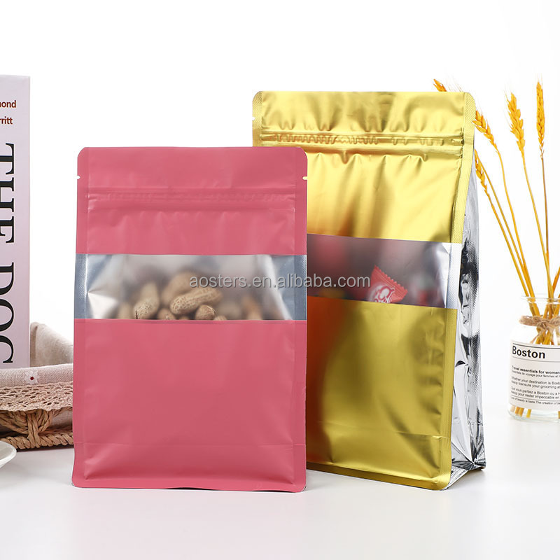 Custom logo mylar bag bulk pet food stand up pouches supplier stand up packaging foil food small pouch bag with zipper