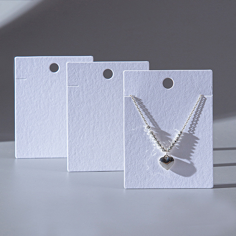 Custom logo paper jewelry display card hot stamp jewelry card for earrings necklace packing