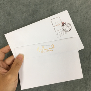 B6 solid colorful envelope can be customized white Western greeting card storage envelope with glue