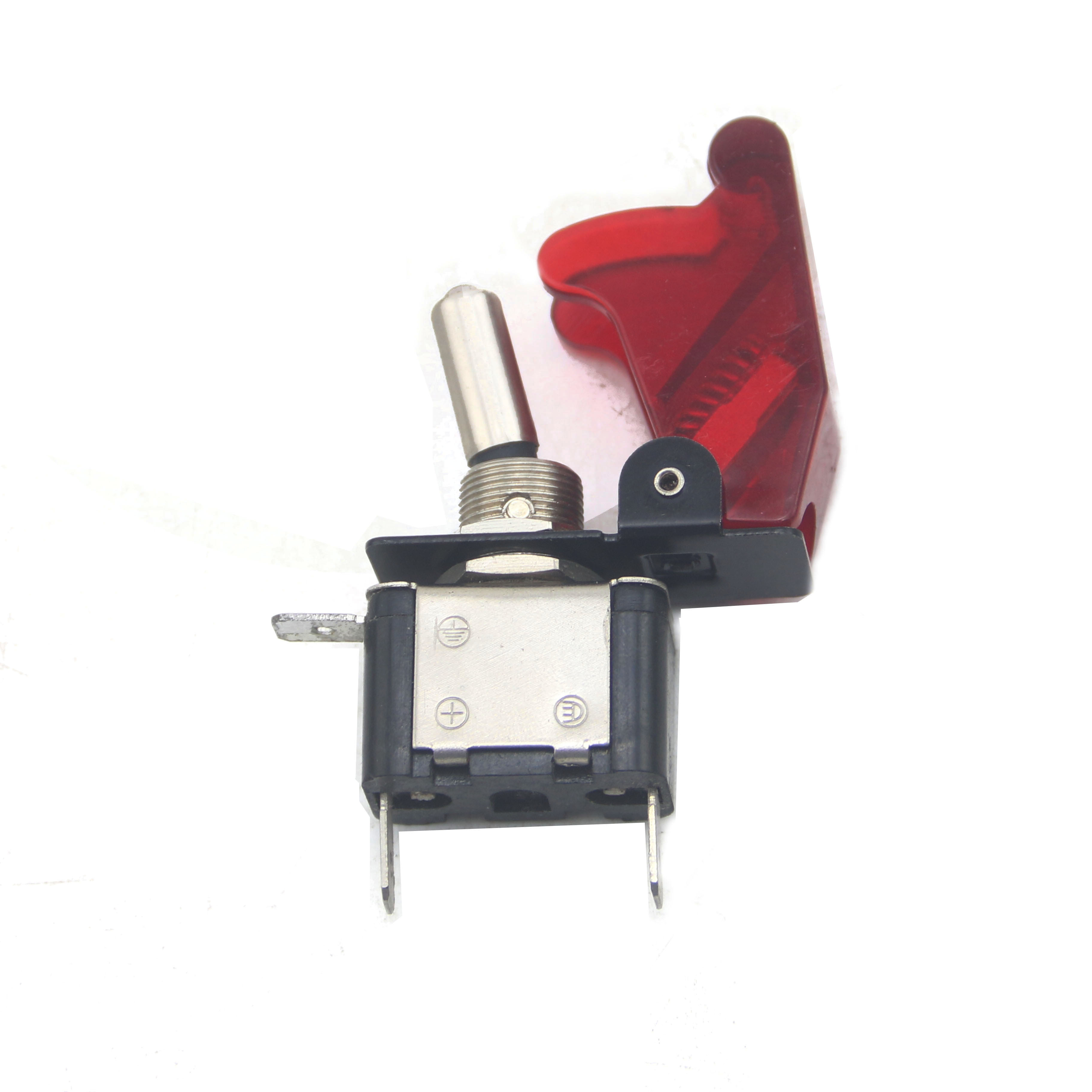 AUSO Auto Car Boat Truck LED 12V Toggle Switch With Safety Aircraft Flip Up Cover Guard