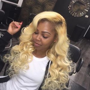 Aosun wholesale body wave style and virgin hair material 13*4 ear to ear blonde lace frontal