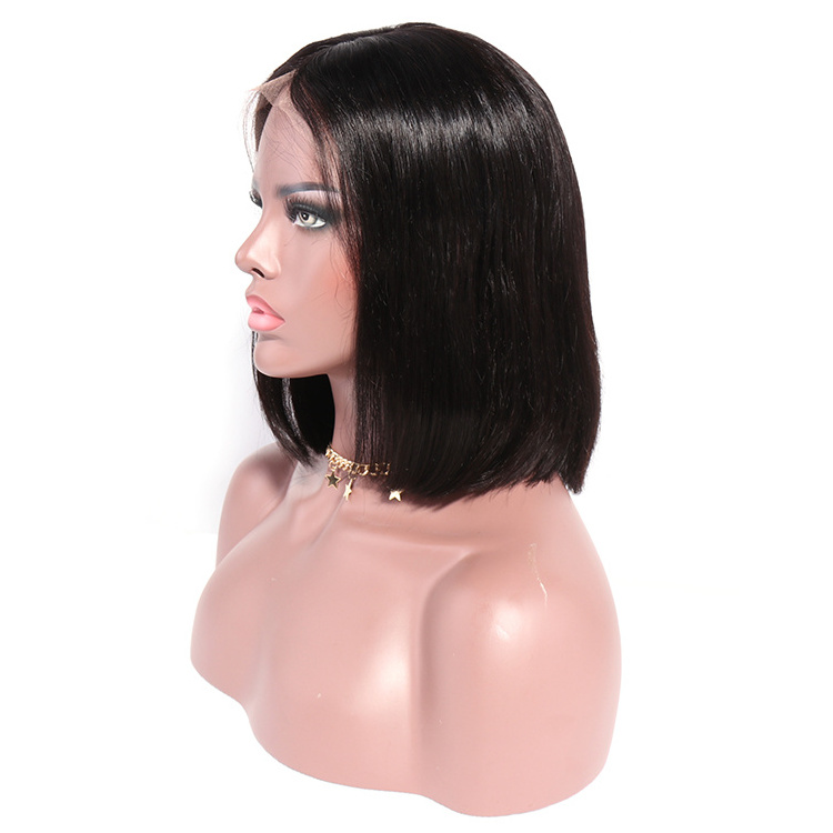 Aosun Wholesale With Baby Hair Virgin Short Bob Wigs For White Women, Brazilian Braided Lace Front Wig Short Human Hair