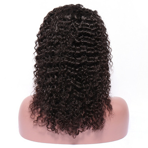 Virgin Mongolian Remy Hair Lace Front Wig, Cheap Wholesale Color Lace Front Wig For Girls, Swiss Lace Mongolian Kinky Curly Wig