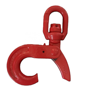 Swivel self-locking hook with safety lifting cargo hook sling sling hook