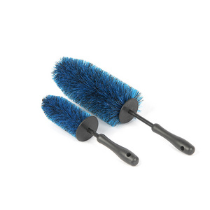 AUTO TIGER Blue Soft PP Bristles Car Detailing Wheel Tire Hub Brush For Car Detailing