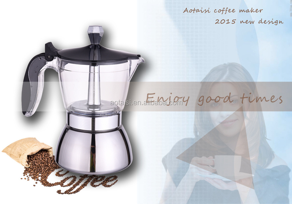 Custom portable commercial stainless steel espresso coffee machine automatic coffee maker