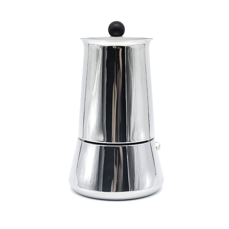 Wholesale custom stainless steel stovetop espresso moka pot coffee maker