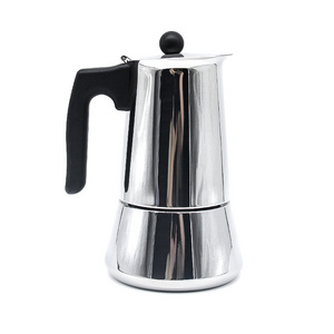 Wholesale custom stainless steel stovetop espresso moka pot coffee maker