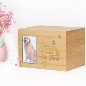 Hot Sale Funeral Supply Pet Human Ashes Wooden Cremation Urn Cinerary Casket Animal Urn