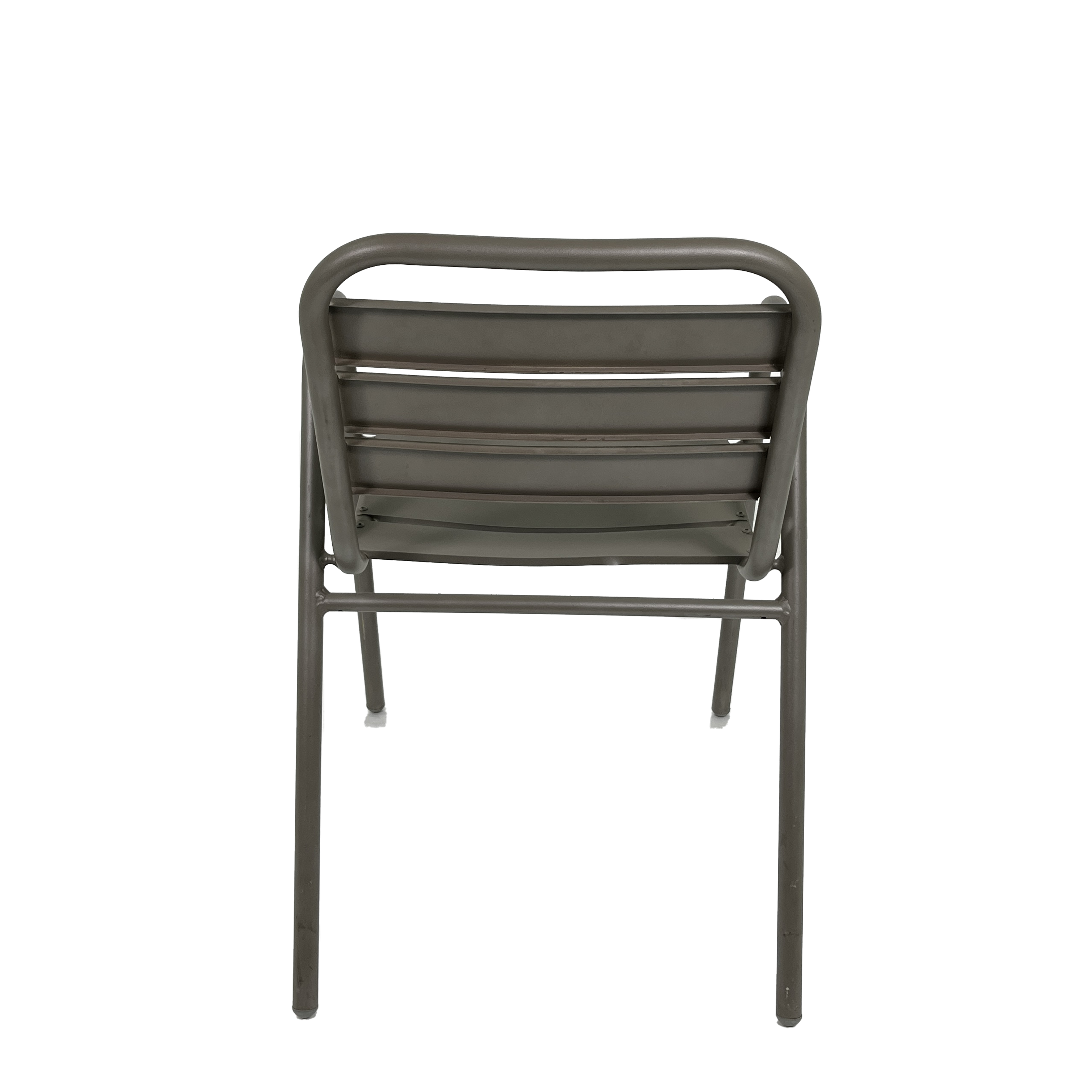 Garden Stackable Waterproof Furniture Bistro Metal Slat Aluminium Outdoor Garden Chair