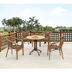 Balcony and patio rattan wicker table and chairs 4 seaters on sale