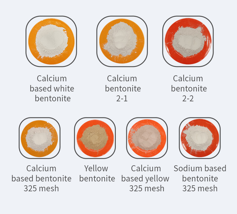 Aotesi raw sodium bentonite clay powder price for drilling mud  in tons 25kg bag white calcium bentonite clay
