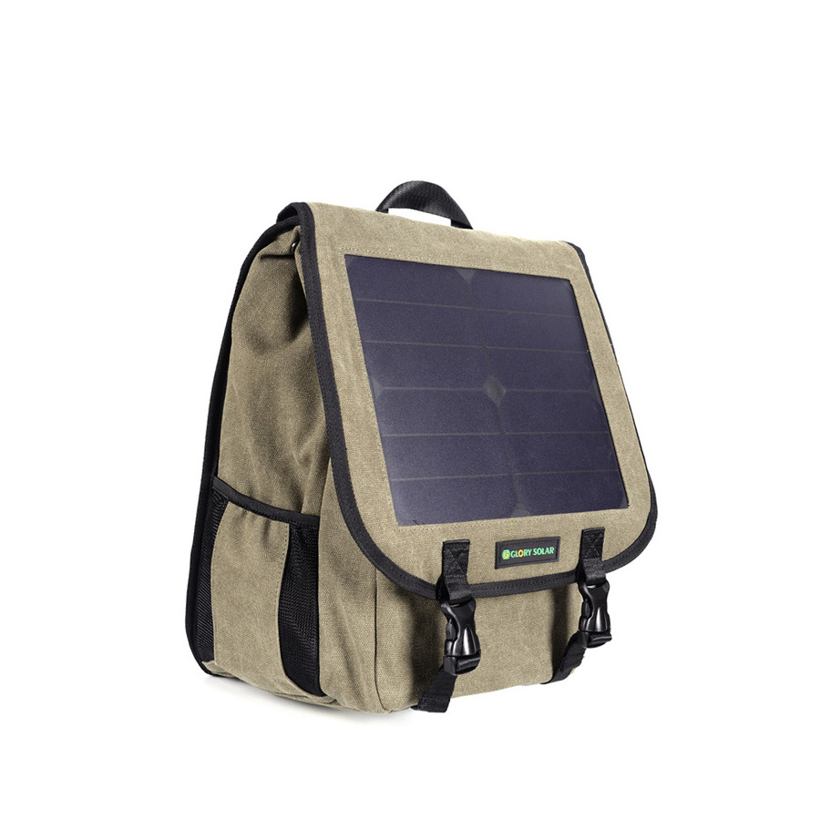 Customize Outdoor Water-Resist Hiking Camping Travel Laptop School Bag Detachable Solar Powered Usb Connector Panel Backpack