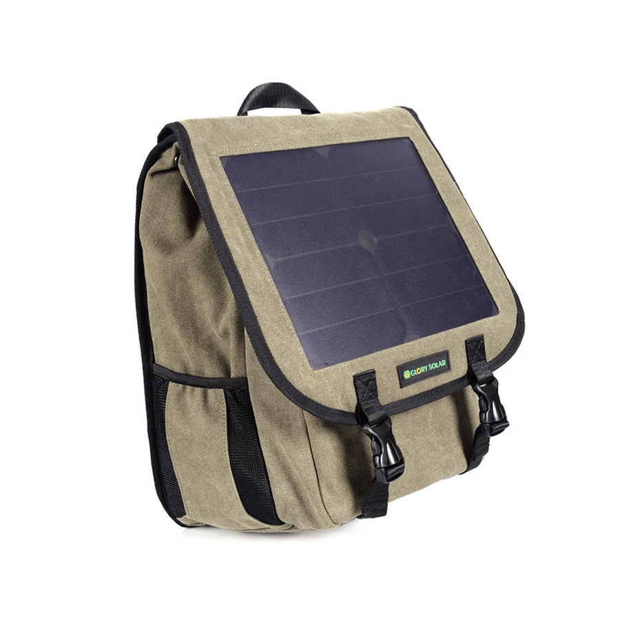 Customize Outdoor Water-Resist Hiking Camping Travel Laptop School Bag Detachable Solar Powered Usb Connector Panel Backpack