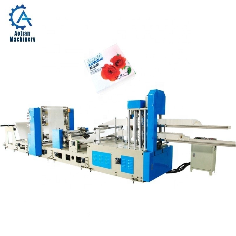 Toilet paper making machine converting napkin folding and embossing machine in paper mill