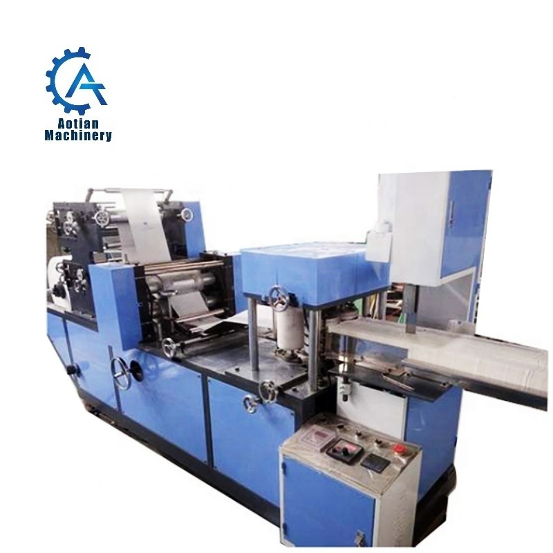 Toilet paper making machine converting napkin folding and embossing machine in paper mill